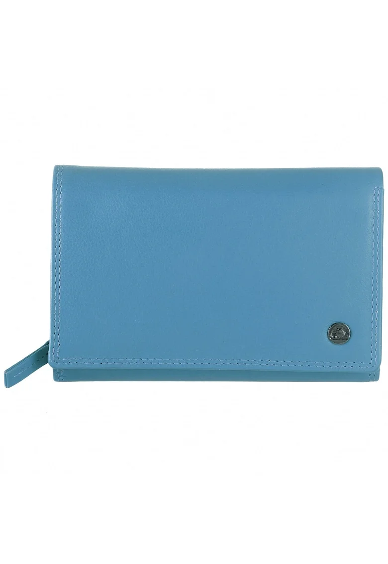 Portofel dama piele naturala 15.5 x 10 x 3.5 cm, Spongy Nappa,, Albastru