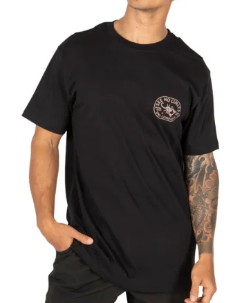 Tricou din bumbac cu model grafic si terminatii striate,