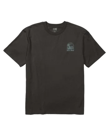 Tricou cu decolteu rotund, imprimeu si maneci scurte