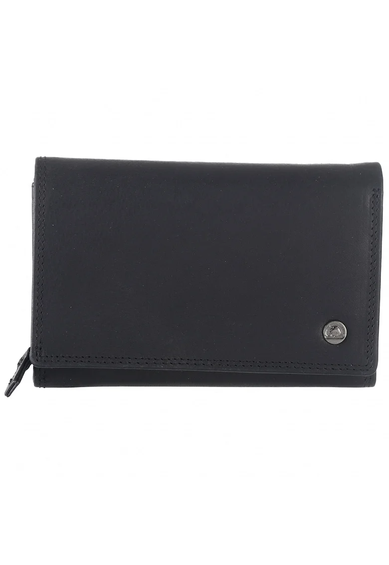 Portofel dama piele naturala 15.5 x 10 x 3.5 cm, Spongy Nappa,, Negru