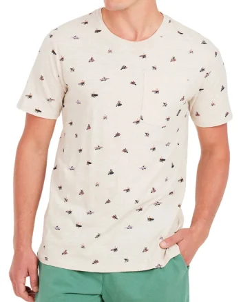 Tricou din bumbac cu buzunar pe piept