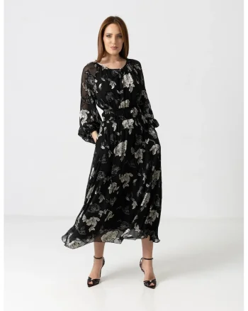 Rochie midi cu imprimeu floral
