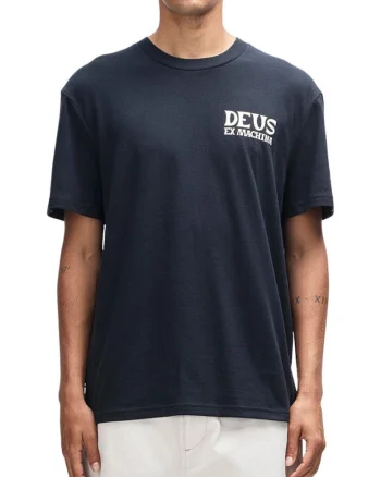 Tricou din bumbac cu model grafic frontal si maneci scurte striate