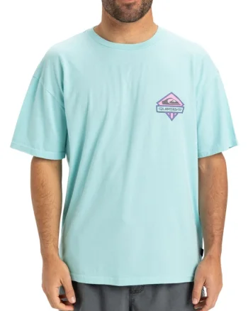 Tricou casual cu logo pe spate, Albastru deschis