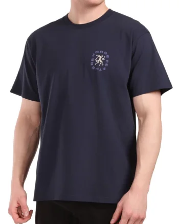 Tricou cu design spate, Bleumarin