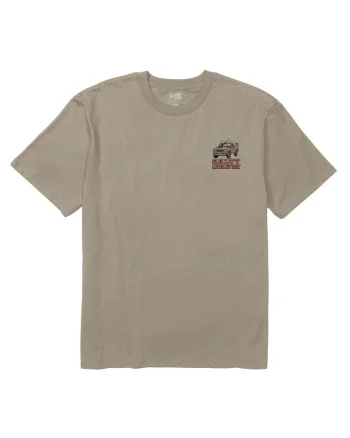 Tricou casual cu logo, Bej inchis