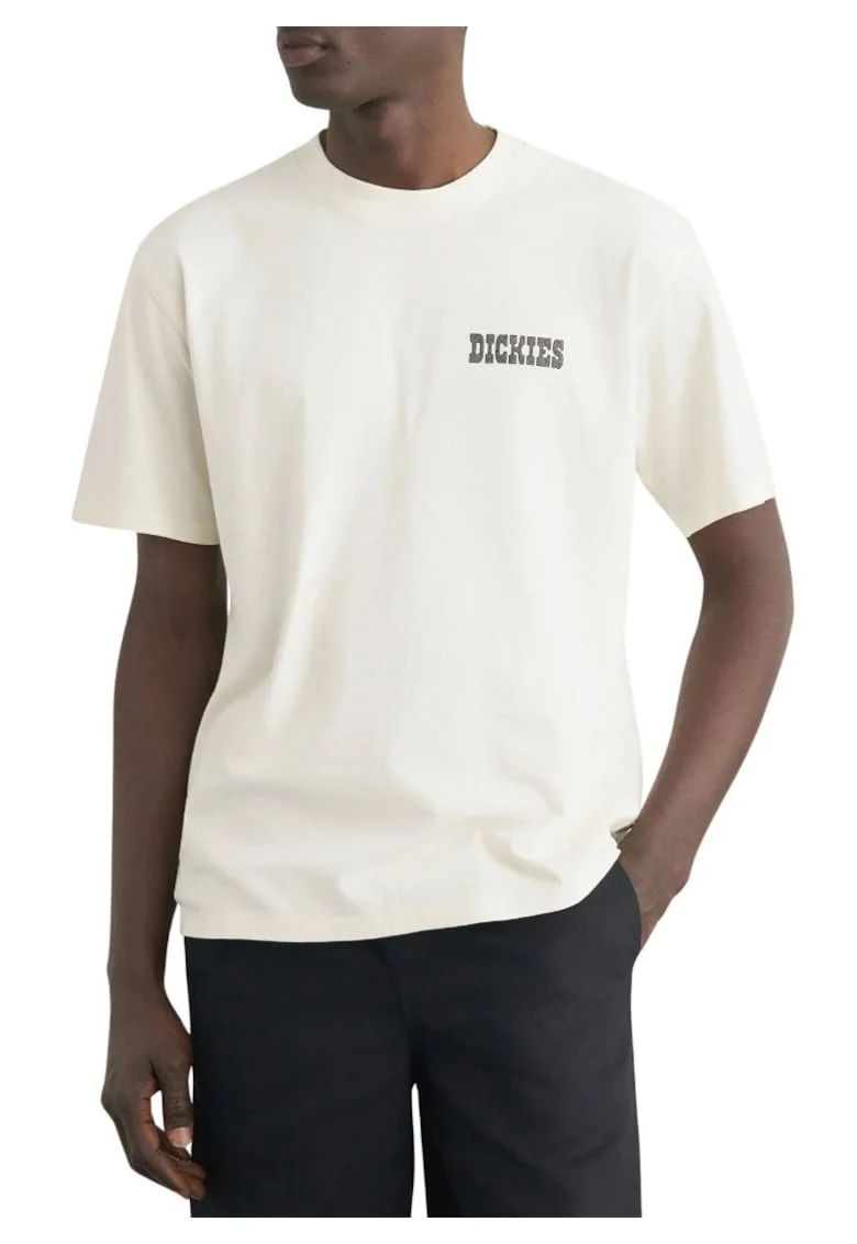 tricou cu logo spate, Bej