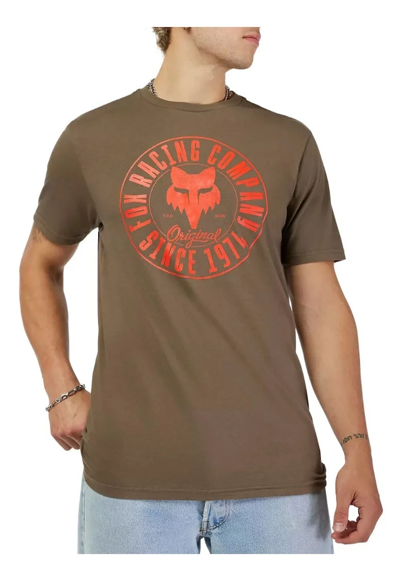 Tricou barbati  bumbac, verde, Maro