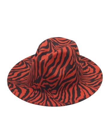 Palarie dama, rosie, animal print, Crista,