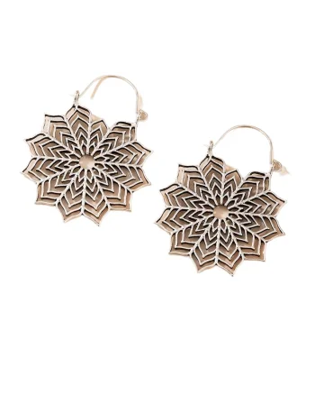 Cercei argintii, forma de floare, Jara C26,