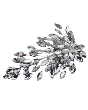 Accesoriu de par, argintiu, cu pietre, Maja C7,