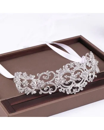 Accesoriu par, argintiu, cu pietre, Orpa C8,