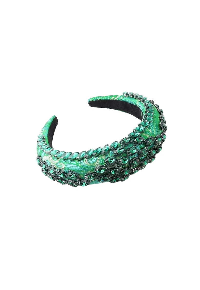 Bentita verde, bufanta, cu pietre, Adolph C1