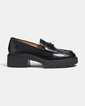 Coach loafers slip-on pentru femei din piele Leah Loafer