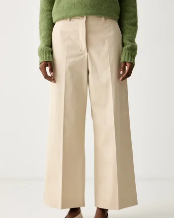 Weekend Max Mara pantaloni pentru femei cu bumbac WKDURIAL