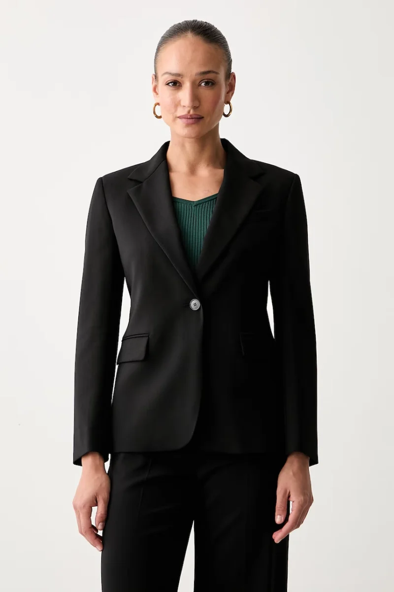Weekend Max Mara sacou cu un singur rând de nasturi pentru femei din lână WKDLAMINE