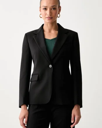 Weekend Max Mara sacou cu un singur rând de nasturi pentru femei din lână WKDLAMINE