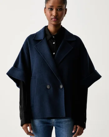Weekend Max Mara palton scurt pentru femei din lână WKDNEO