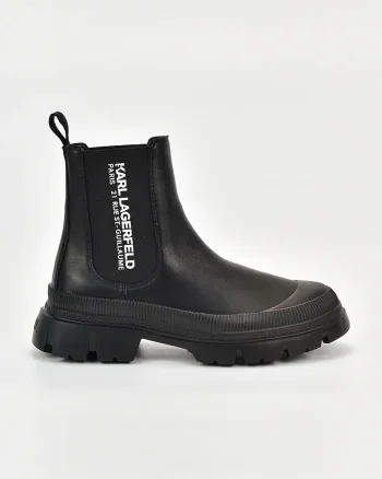 Karl Lagerfeld ghete scurte pentru bărbați din piele Trekka Mens