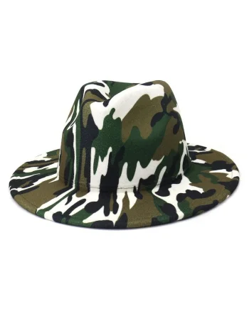 Palarie dama, verde, imprimeu army, Erina,