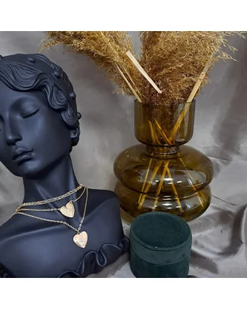 Colier Dominicus Gold C17,  Aliaj metalic, Auriu