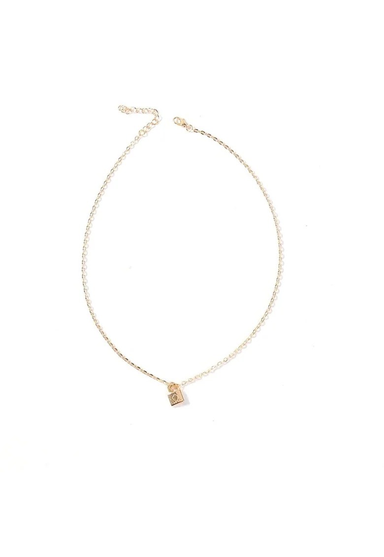 Colier auriu, cu lacat,