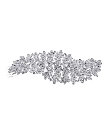 Accesoriu de par, argintiu, cu pietre, Laina C10,