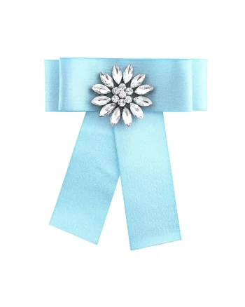 Brosa stil jabou, bleu, cu pietre, Westi C7,