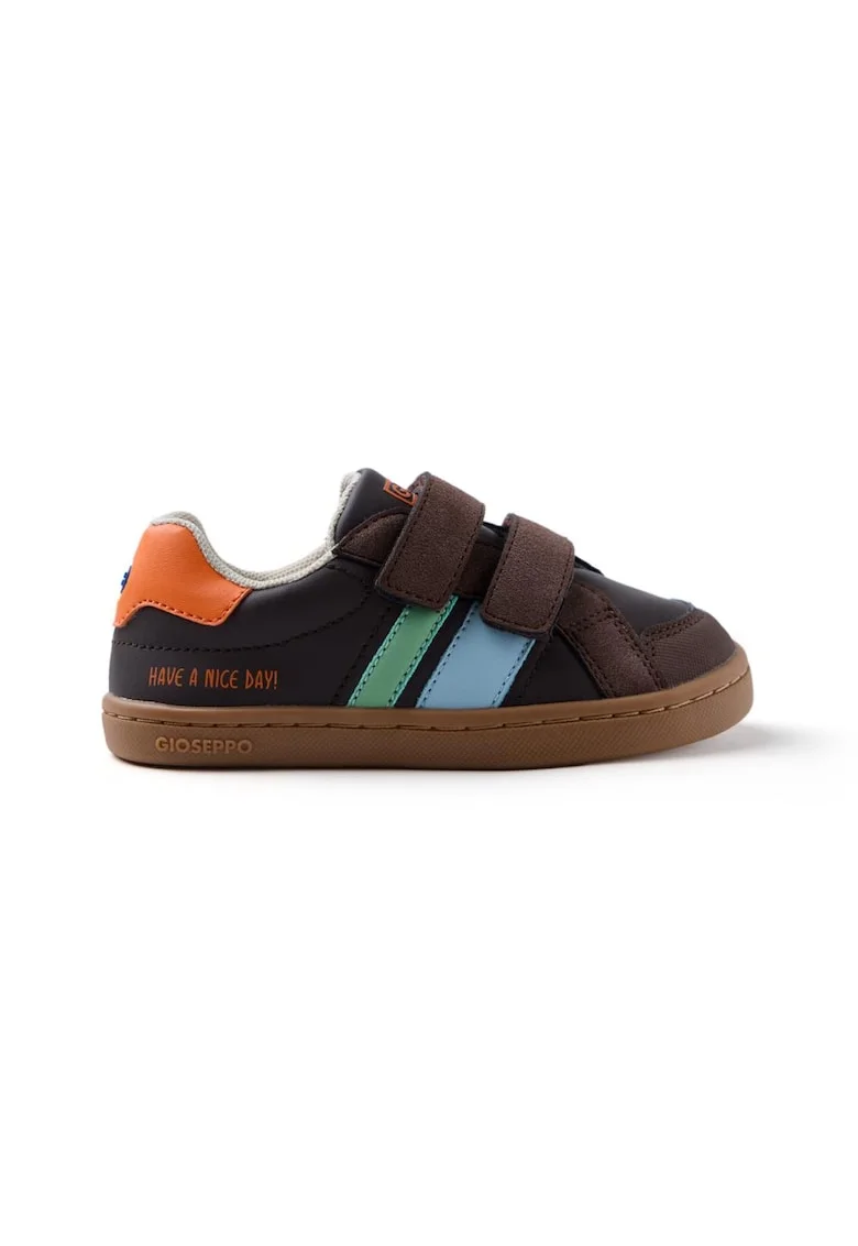 Pantofi sport cu-velcro, Maro