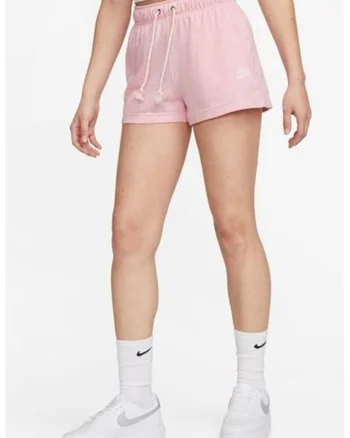 Pantaloni scurti cu buzunare laterale, Roz pastel