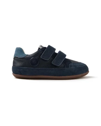 Pantofi sport de piele si piele intoarsa Onekama, Bleumarin, Bleumarin