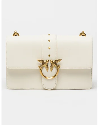 Geanta piele Love Classic - 66497, Alb murdar, 16 x 27 x 7 CM