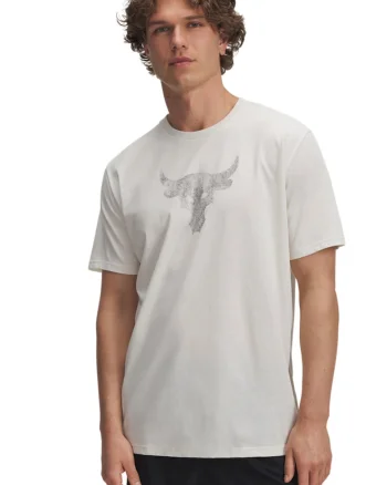 Tricou cu imprimeu grafic Project Rock Payoff, Alb murdar