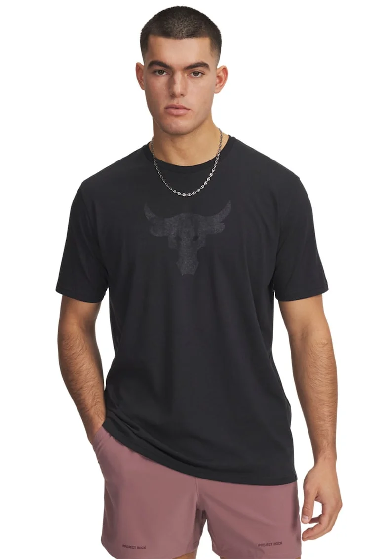 Tricou cu imprimeu grafic Project Rock Payoff, Negru stins