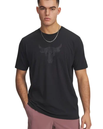 Tricou cu imprimeu grafic Project Rock Payoff, Negru stins