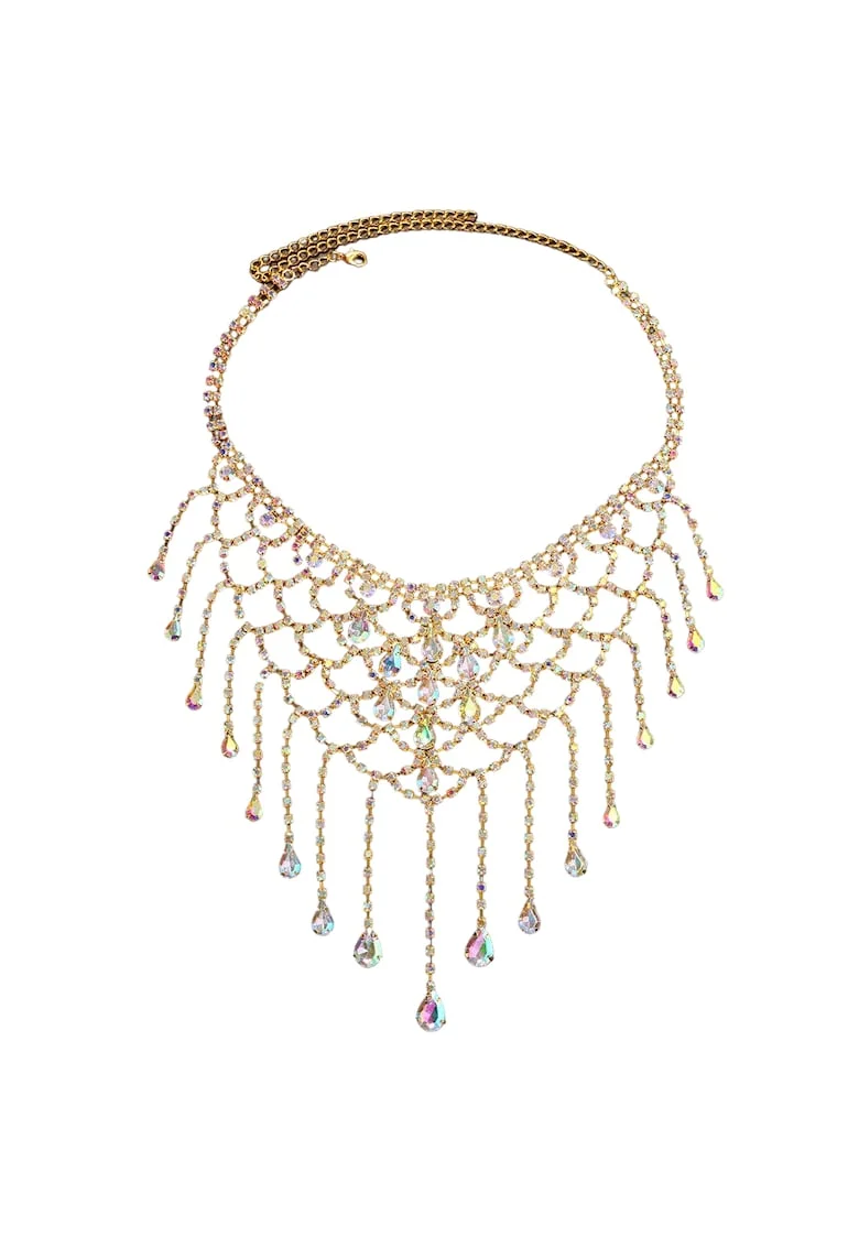 Accesoriu de cap, auriu, cu pietre, Olinda C11,