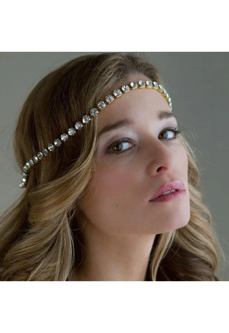 Accesoriu de cap, auriu, cu pietre, Alvart C21,