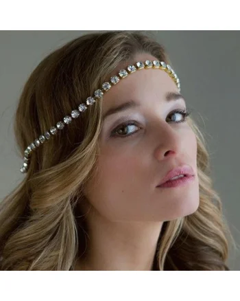 Accesoriu de cap, auriu, cu pietre, Alvart C21,
