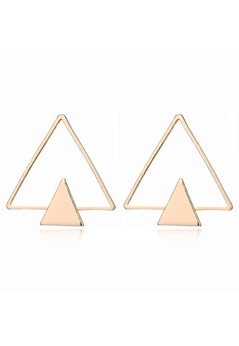 Cercei Abel Gold C15,  Aliaj metalic, Auriu