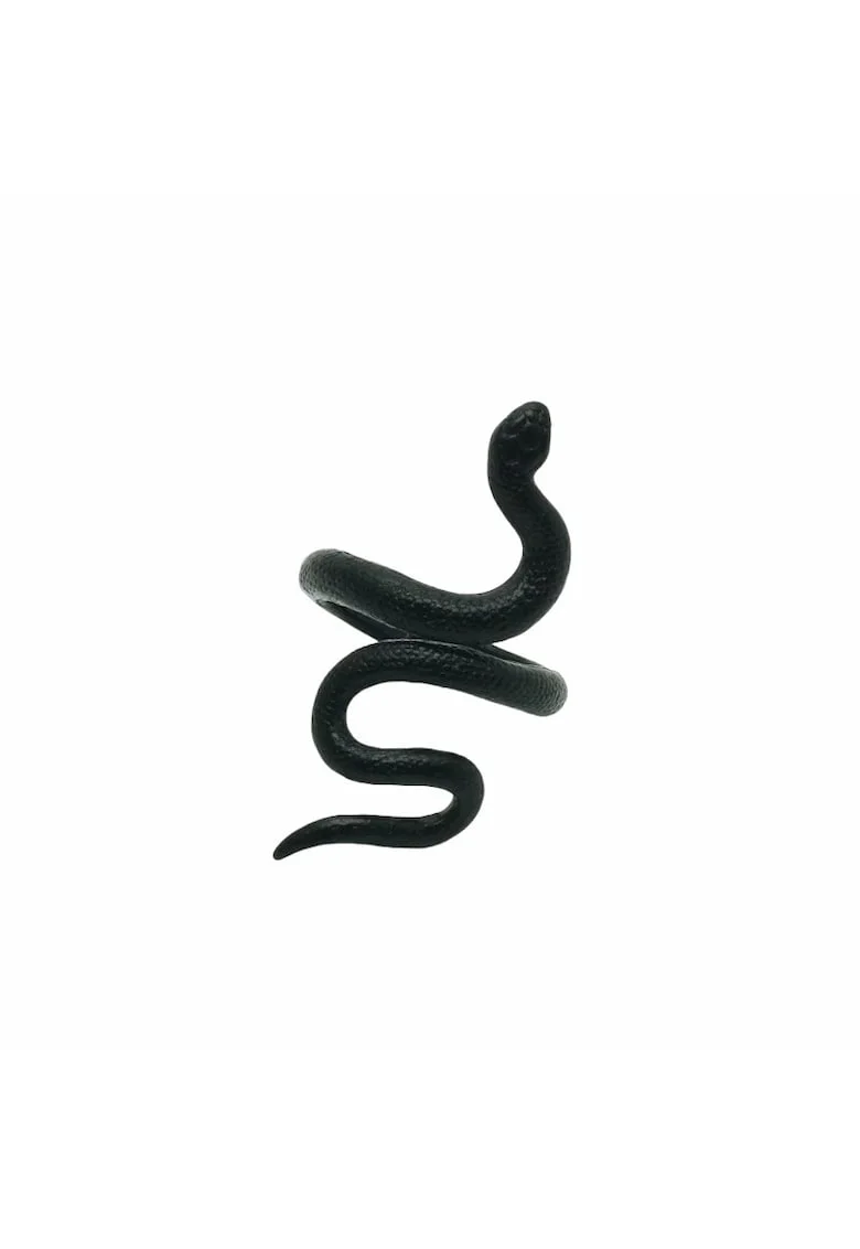 Inel negru, reglabil, forma de sarpe, Tenna C1,