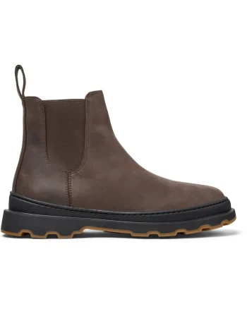 Ghete Chelsea de piele Brutus+, Maro