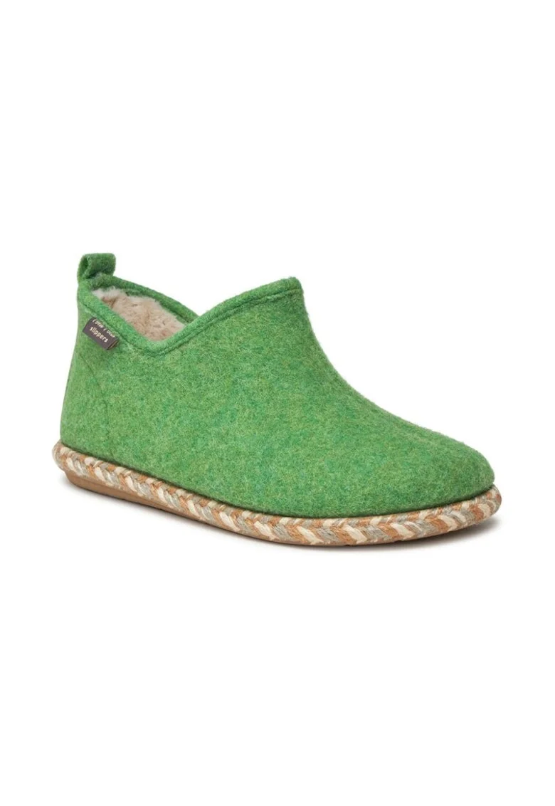 Papuci de casa dama,  303198, Pasla, Verde