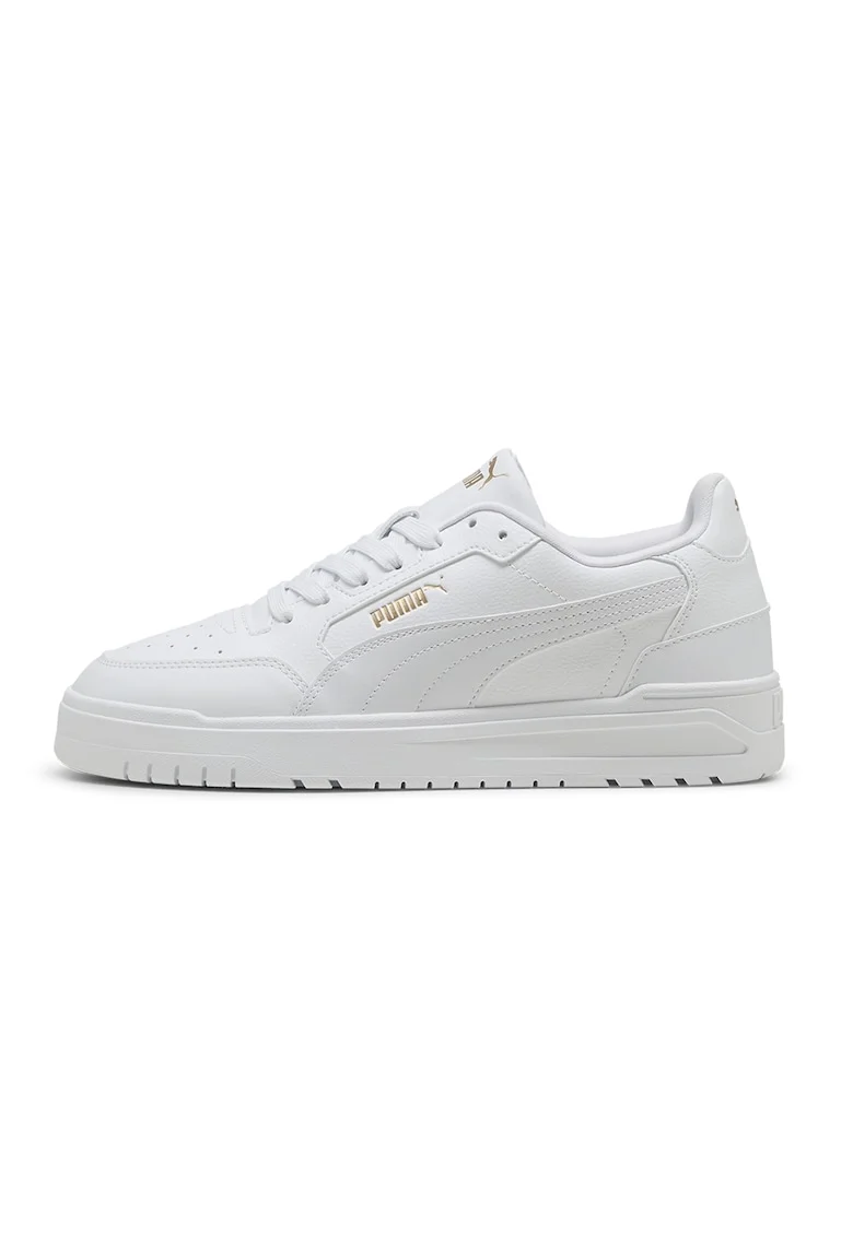 Pantofi sport Shuffle Dowtown de piele ecologica, Alb