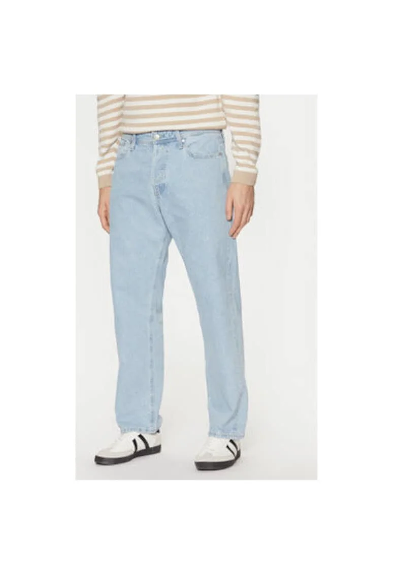 Pantaloni barbati Jack Jones, 12252646, Bumbac, W33-L30 US, Albastru