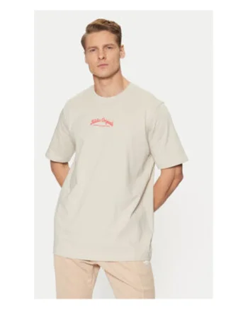 Tricou lejer din bumbac cu logo la baza gatului