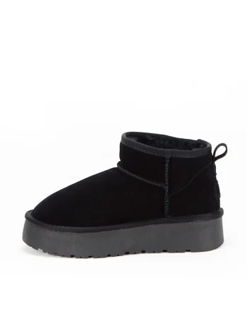Ghete negre din piele naturala JB1924 118 13681, Negru