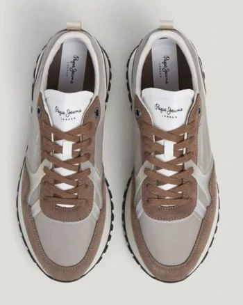 London, Pantofi sport cu garnituri de piele intoarsa 951