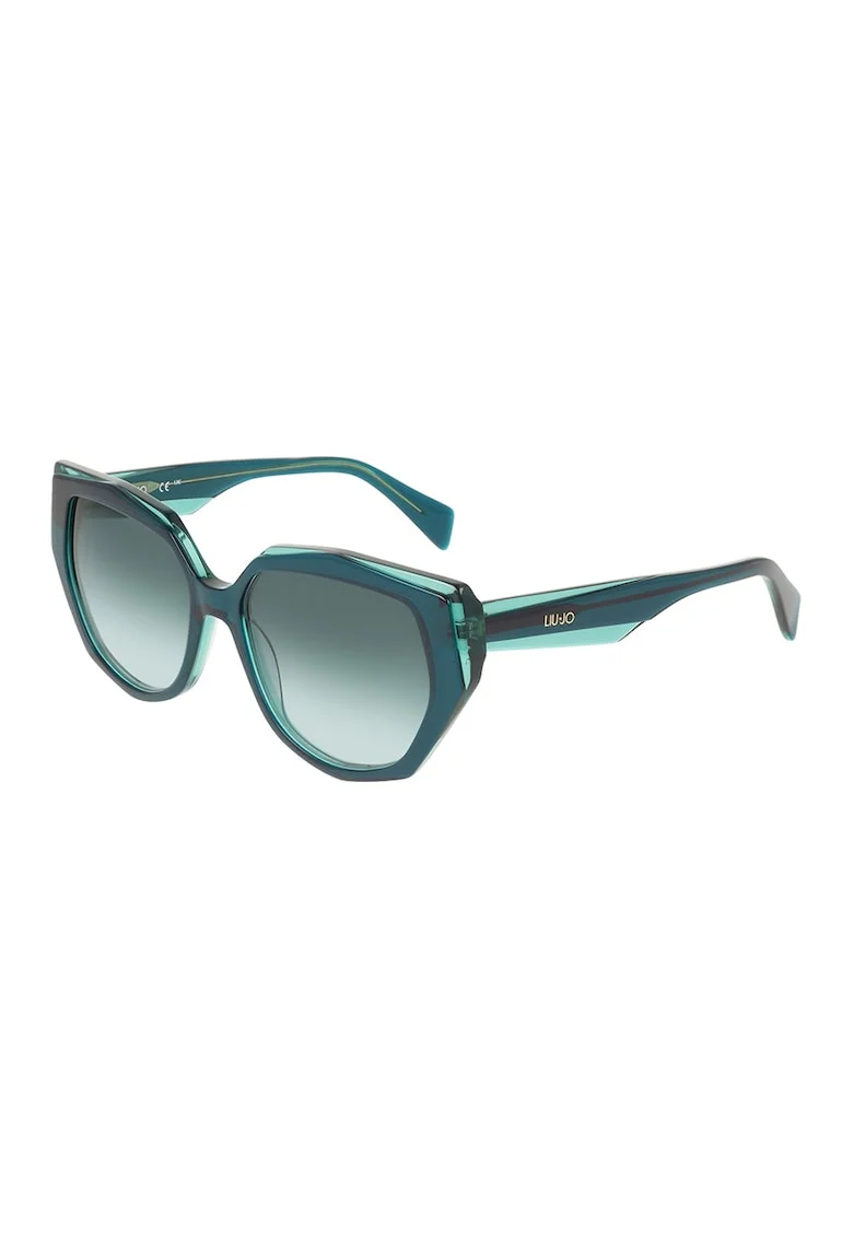 Ochelari de soare butterfly cu lentile in degrade, Verde persan