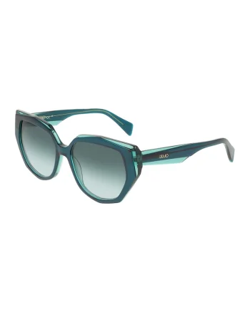 Ochelari de soare butterfly cu lentile in degrade, Verde persan