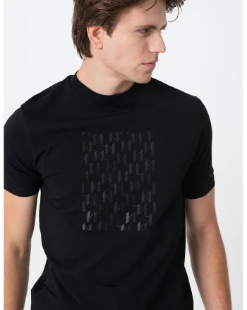 Tricou regular-fit cu imprimeu grafic, Negru